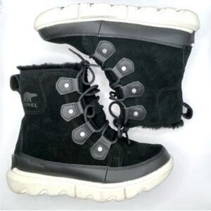 Sorel Women's Explorer II Joan Waterproof Winter Boots Black